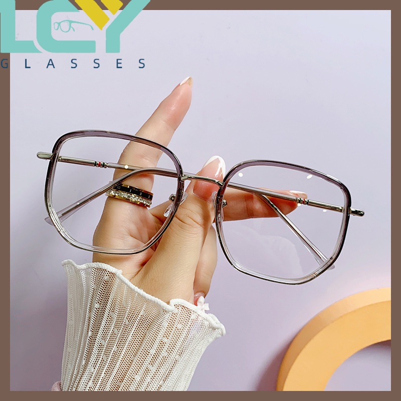 Mắt Kính TR90 Chống Ánh Sáng Xanh Siêu Nhẹ Thời Trang Cho Nữ Cận 6053