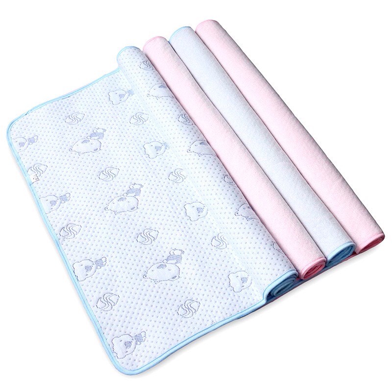 Miếng lót chống thấm 4 lớp cho bé sơ sinh, chất liệu cotton cao cấp mềm mịn thoáng mát, dùng để lót thay tã cho bé