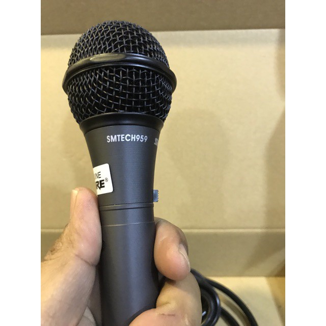 Micro Có Dây Karaoke SHURE SM-959 Full Box Tặng Kèm Bao Da