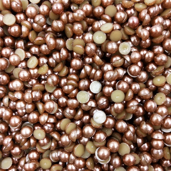 Set 100-20 Hạt Ngọc Trai Giả 6-10mm Tự Trang Trí Móng Tay Thời Trang