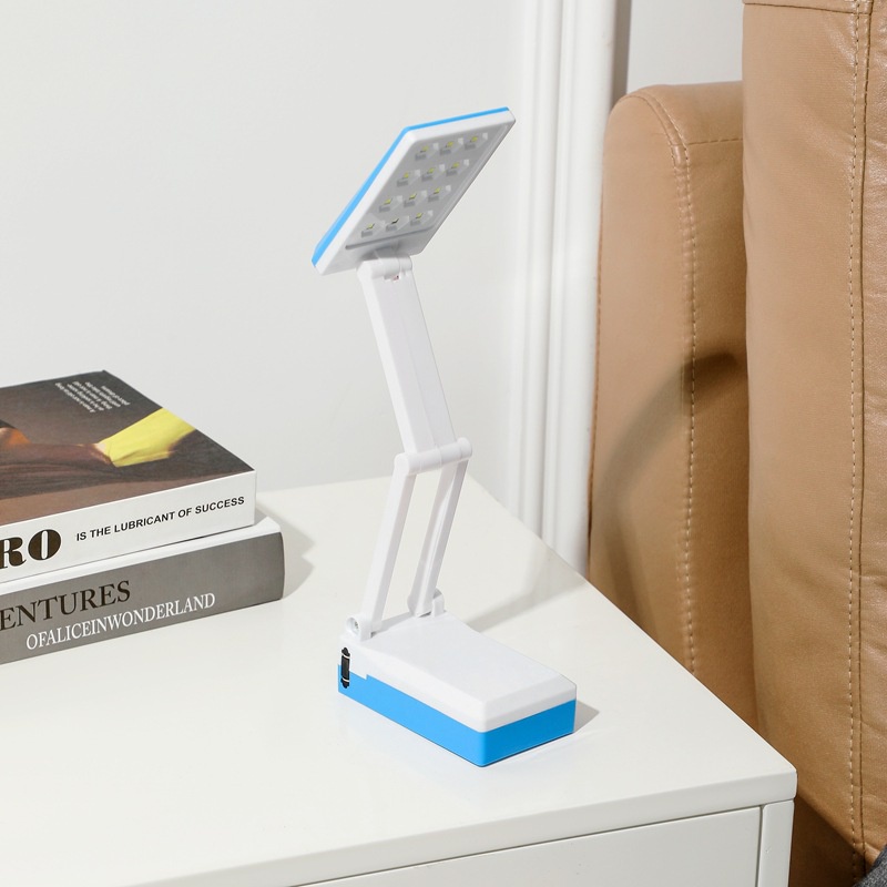 Đèn bàn Tích Điện gấp gọn 12LED 10w bảo vệ mắt D65 - Đọc sách, đèn học, làm việc