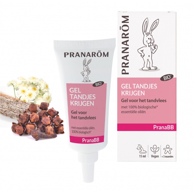 Gel Pranarom hữu cơ làm dịu nướu khi mọc răng cho bé từ 5 tháng tuổi - 15ml