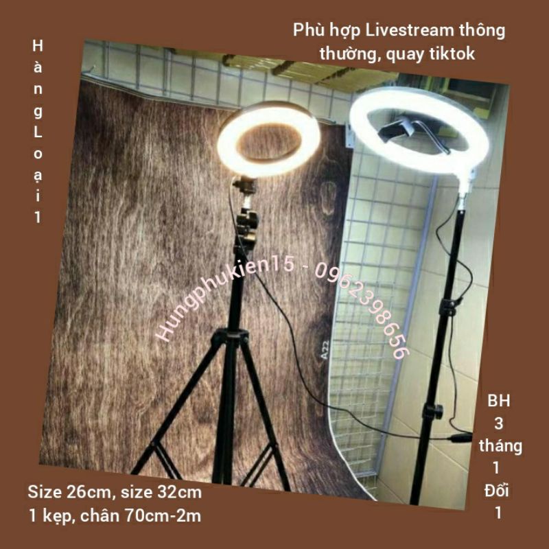 ĐÈN LED LIVESTREAM ,HỖ TRỢ ÁNH SÁNG CHỤP ẢNH, MAKE UP TRANG ĐIỂM, CHỤP ẢNH SẢN PHẨM. 3 CHẾ ĐỘ SÁNG
