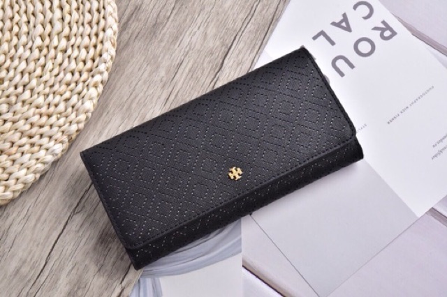 VÍ TORY BURCH ROBINSON LEATHER ENVELOPE NEW WITH TAGS WALLET