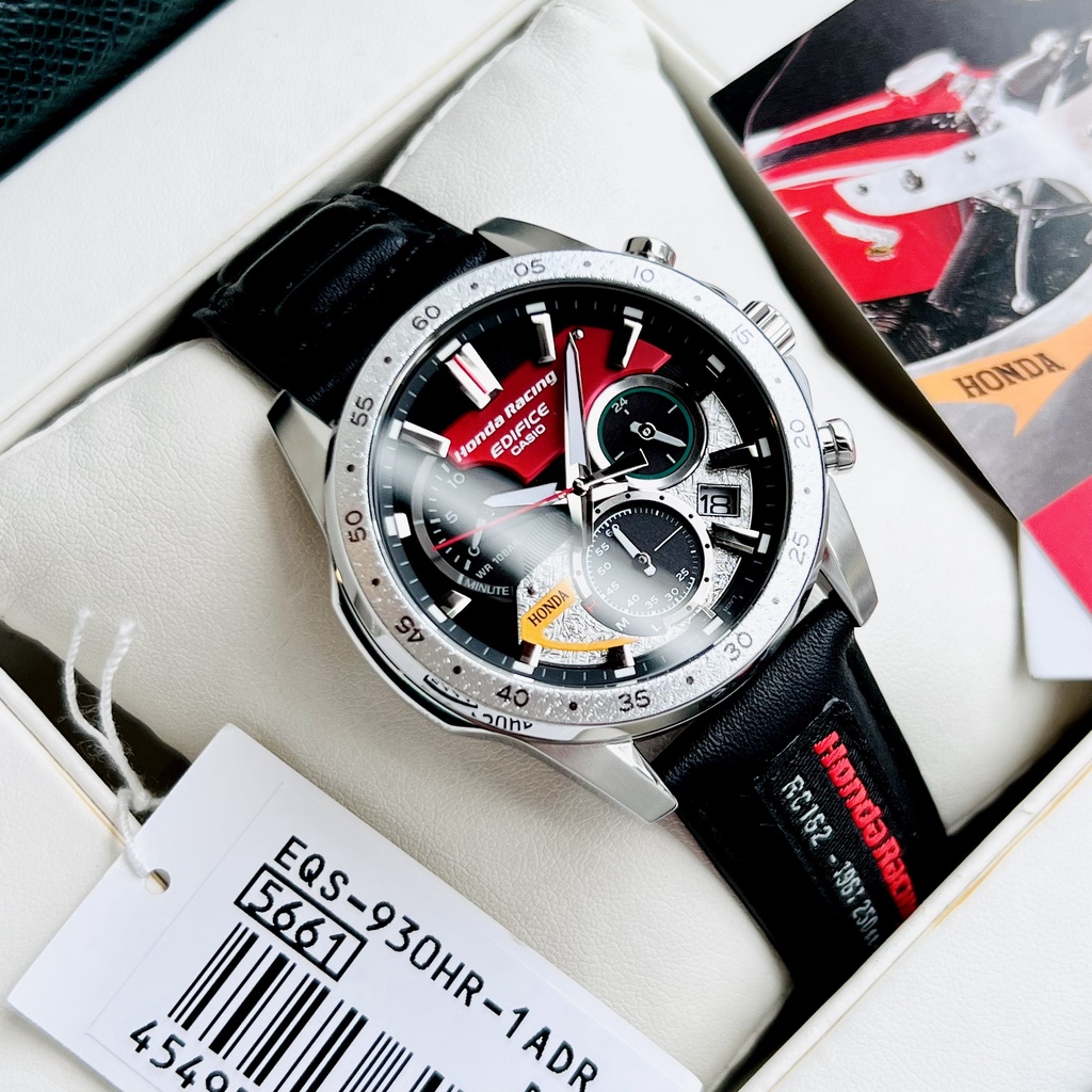 Đồng hồ nam dây da Casio Edifice EQS-930HR-1A Honda Racing