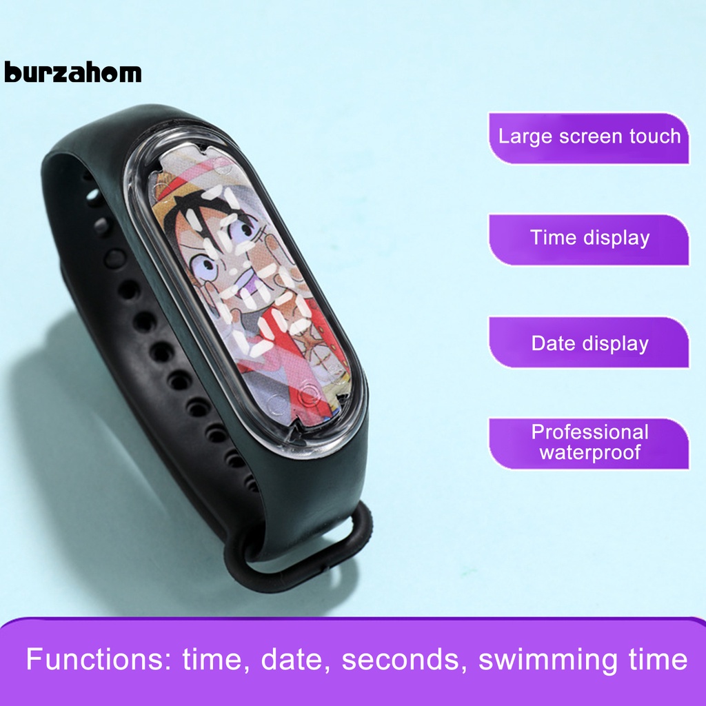 Đồng hồ kỹ thuật số điện tử màn hình LED trang trí hình hoạt hình dễ thương dành cho học sinh