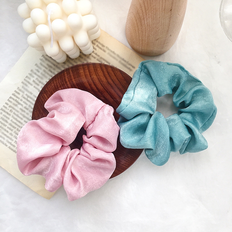 Dây Buộc Tóc Co Giãn Màu Trơn Thời Trang Cho Nữ (Hair Scrunchies)