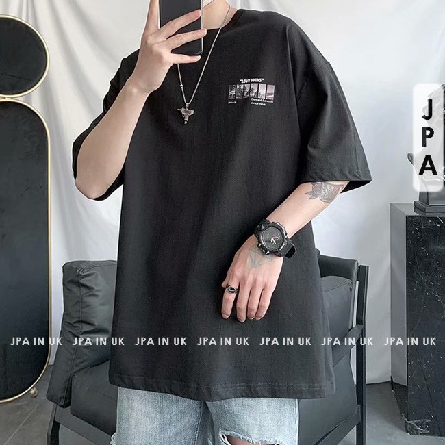 Áo phông tay lỡ Unisex J61 JPA in UK thun basic tee mùa hè ngắn tay nam nữ oversize form rộng