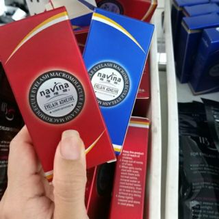 Keo nối mi Navina dạng gel chai Xanh .chai Đỏ dung tích 10g
