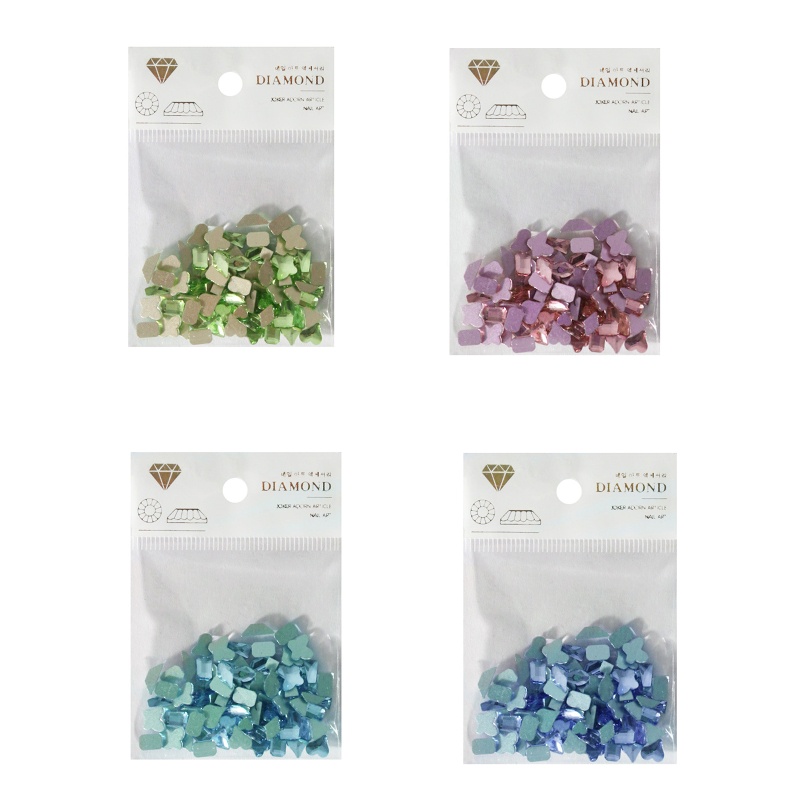 Set Đá Pha Lê 3D Nhiều Hình Dạng Dùng Trang Trí Móng Tay Nghệ Thuật