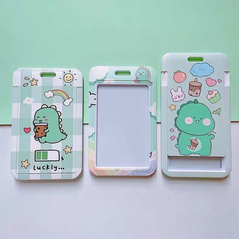 Card holder bọc đựng ảnh ,thẻ thư viện ,thẻ học sinh ,sinh viên có dây đeo