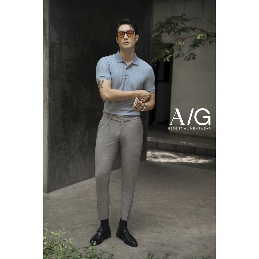 Áo Polo Americus Gosani Logo Bạch Dương Màu Hồng Và Xanh Dương