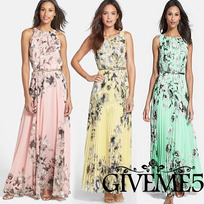 Đầm voan dài đi biển phong cách boho thời trang xinh xắn cho nữ