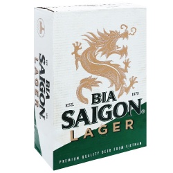 [GIAO NHANH 1H] Bia Sài Gòn Lager thùng 24 lon x 330ml