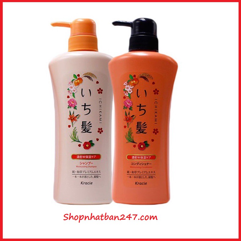 [Giá tốt] Bộ dầu gội và dầu xả Ichikami 530ml - 100% Authentic - Chính hãng