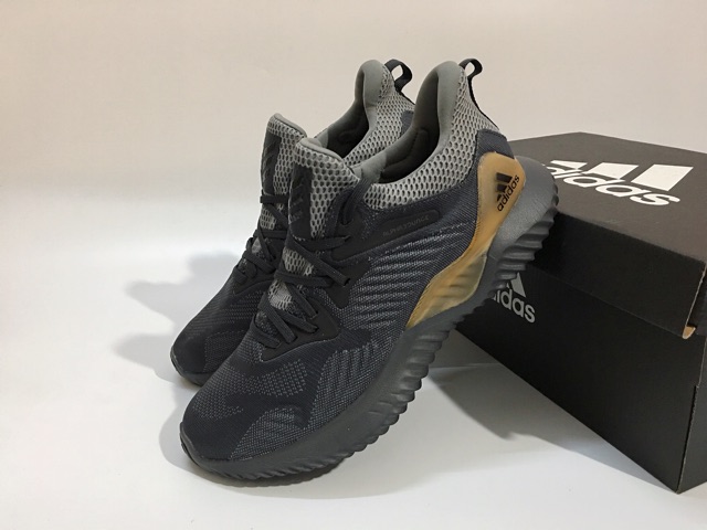 [FullBox &amp;Bill] Giày Alphabounce Grey Carbon (xám gót vàng) Cực HOT Chuẩn Form