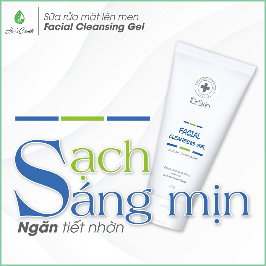 Sữa rửa mặt lên men IDr Skin _ IDr Skin Facial Cleansing Gel 120g dùng được cho da nhạy cảm