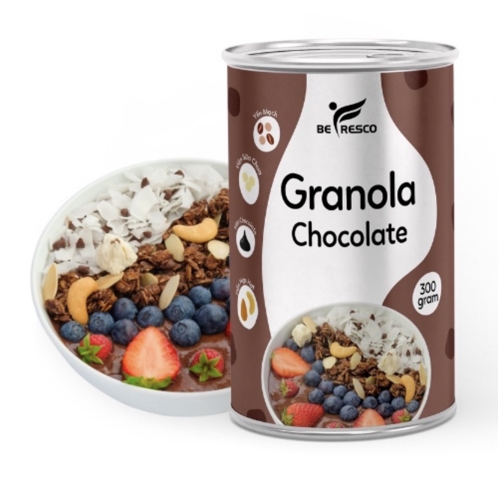 Ngũ cốc ăn kiêng granola-vị socola-befresco 300g