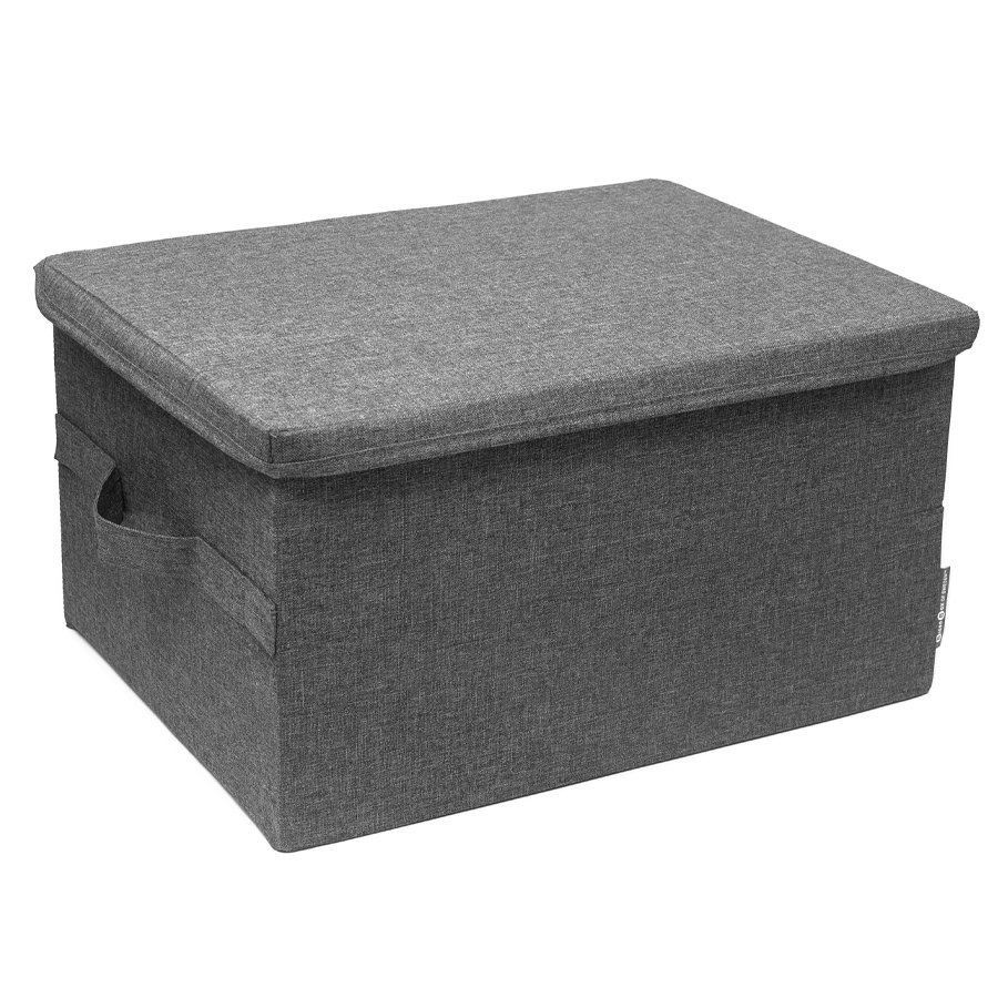 Hộp vải đựng đồ đa năng có nắp, hộp vải đựng quần áo gấp gọn HV6 vải oxford cao cấp Oron