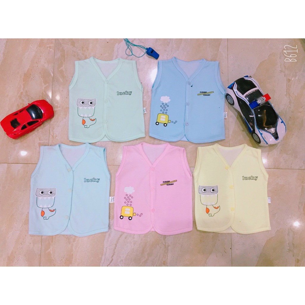 Áo gile cotton 2 lớp hè thu cho bé yêu