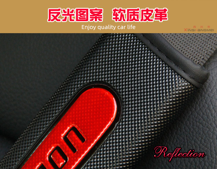 Set 2 Đệm Bọc Dây Đai An Toàn Phản Quang Cho Xe Hơi Toyota Honda Nissan Mazda