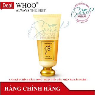 Sữa Rửa Mặt [whoo vàng] Hoàng Cung Whoo Jin Yang Facial Foam Cleanser 180ml
