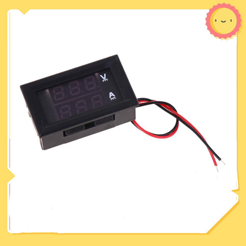 Đồng Hồ Đo Điện Áp 0-100v Bằng Nhựa Màu Đen Cho Xe Hơi / Xe Máy