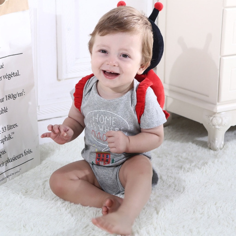 Đệm bảo vệ đầu kiểu hoạt hình có thể điều chỉnh cho bé tập bò