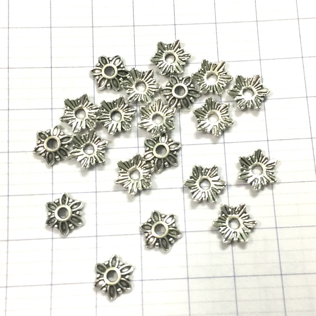 50 chặn hoa 8mm xi bạc