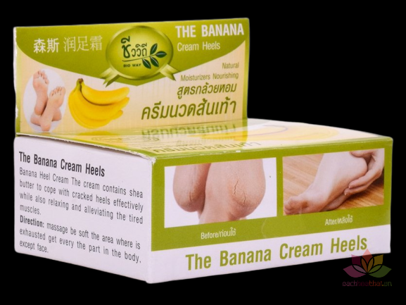 Kem bôi nứt gót châŋ Banana Heel Cream - Thailand