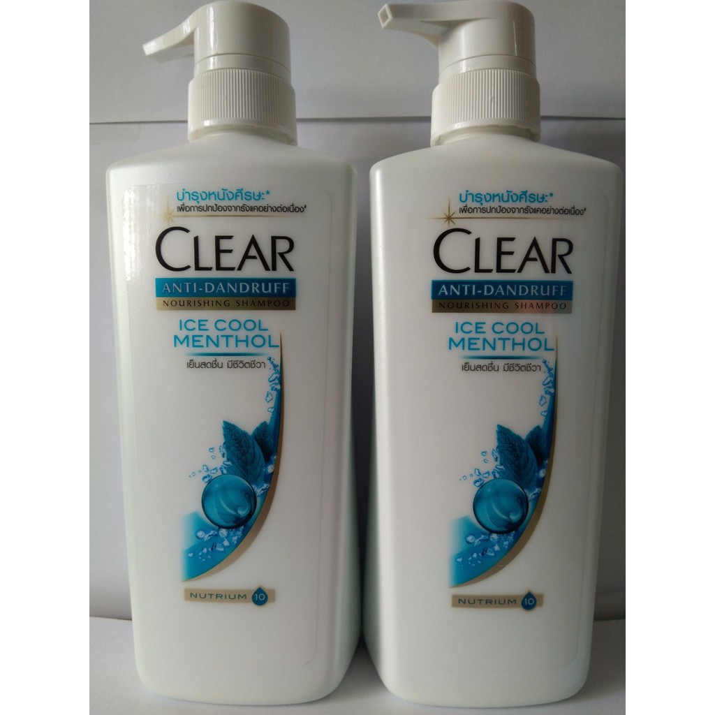 Dầu gội Clear Ice Cool Menthol bạc hà Thái Lan 480ml