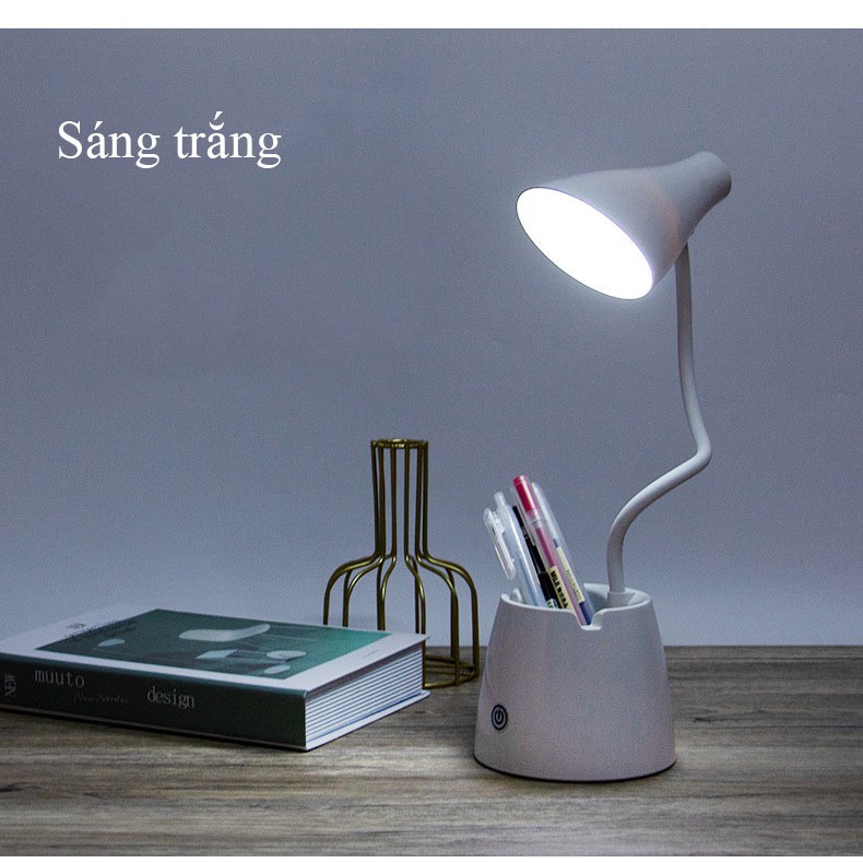 Đèn Học Để Bàn, Chống Cận, Đọc Sách, Cảm Ứng Tích Điện Thông Minh - Pin 2500mah - Chính Hãng - VinBuy