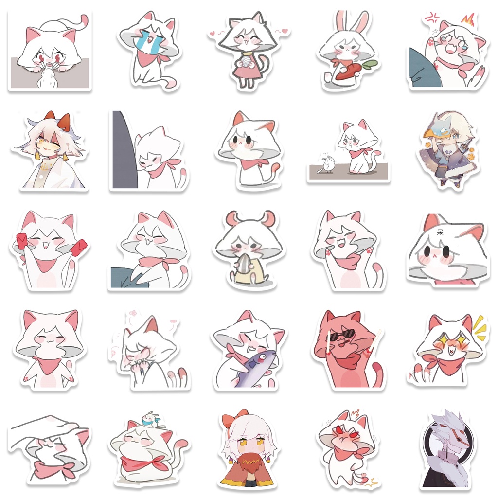 Set 50 miếng dán chống thấm nước hình Game Sky: Kids of Light trang trí hành lý/xe đạp