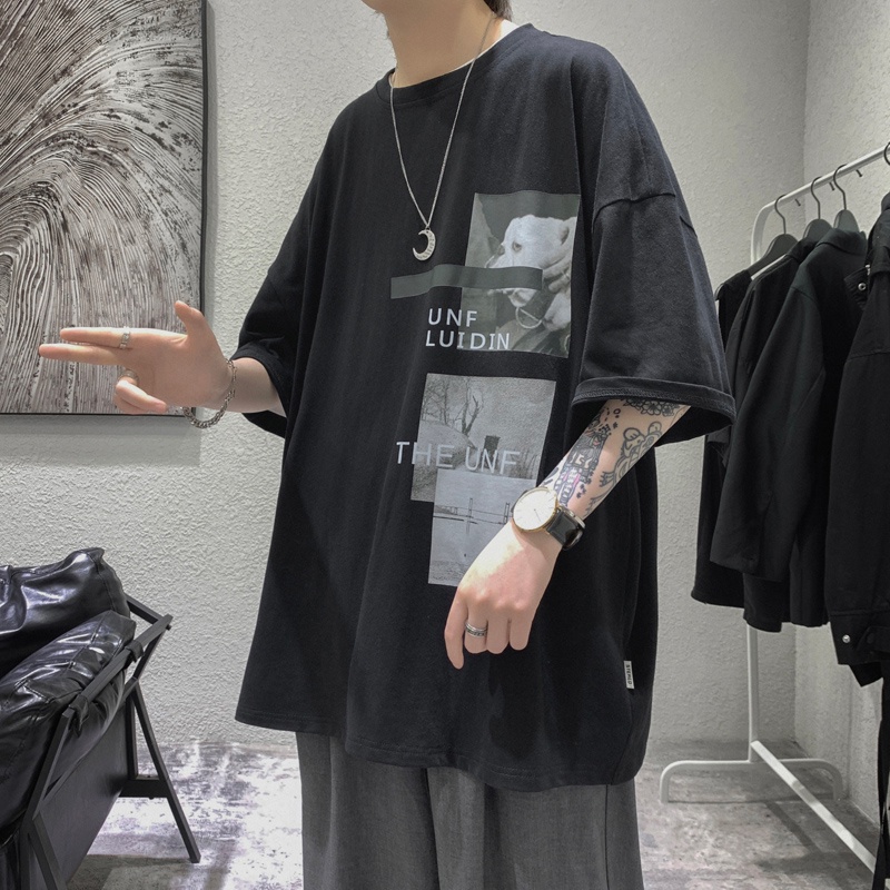 Áo Thun Tay Ngắn Dáng Rộng Thiết Kế Mới Thời Trang Mùa Hè Dành Cho Nam