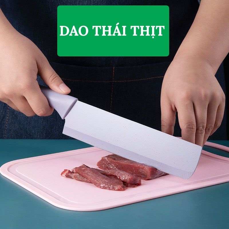 [ XẢ KHO] Bộ dao nhà bếp lúa mạch 6 món KITCHEN KINFE  cao cấp kháng khuẩn
