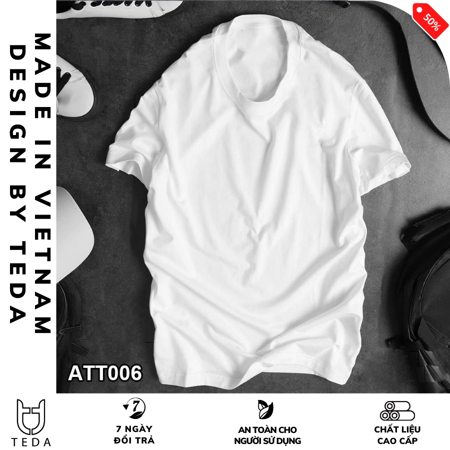 Áo Thun Nam Cổ Tròn TEDA chất vải 4 chiều co giãn dày dặn phông trơn basic tay ngắn nhiều màu