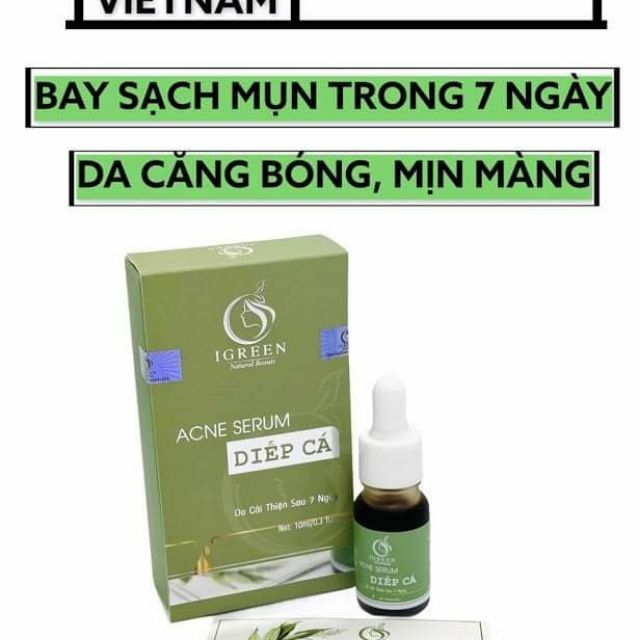 Trị Mụn Diếp Cá Nam Đinh.