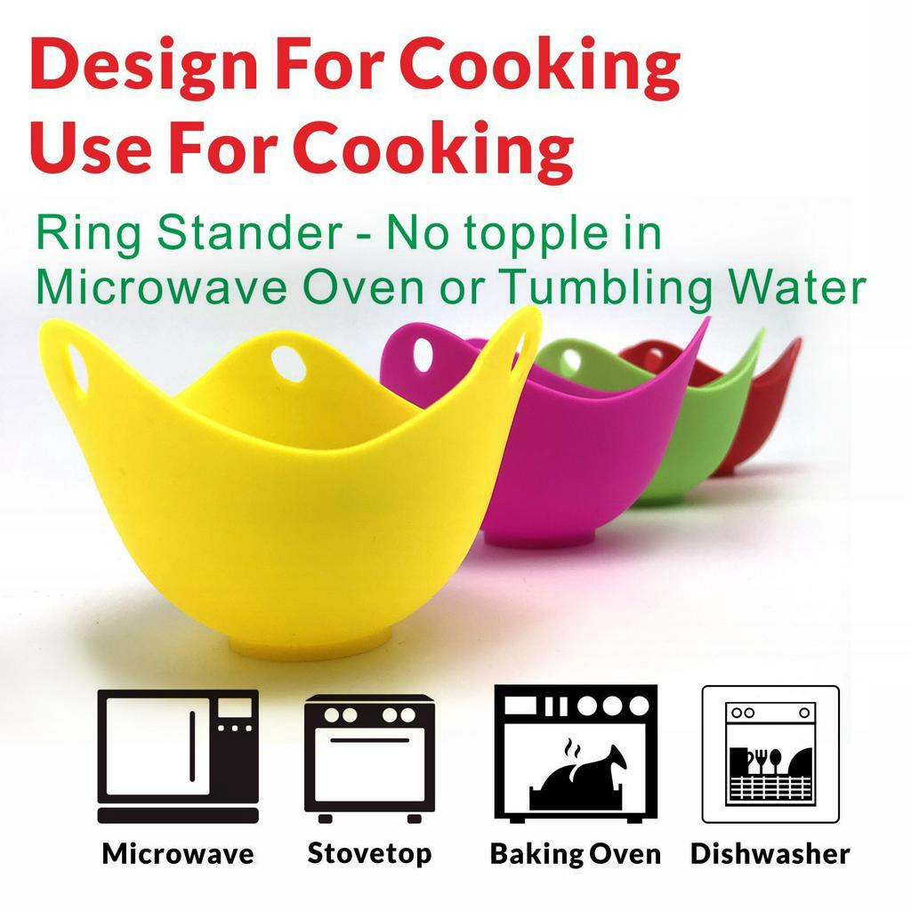 Chén Chần Trứng ANAEAT Bằng Silicon Dẻo An Toàn Thực Phẩm Đa Năng Cho Nhà Bếp