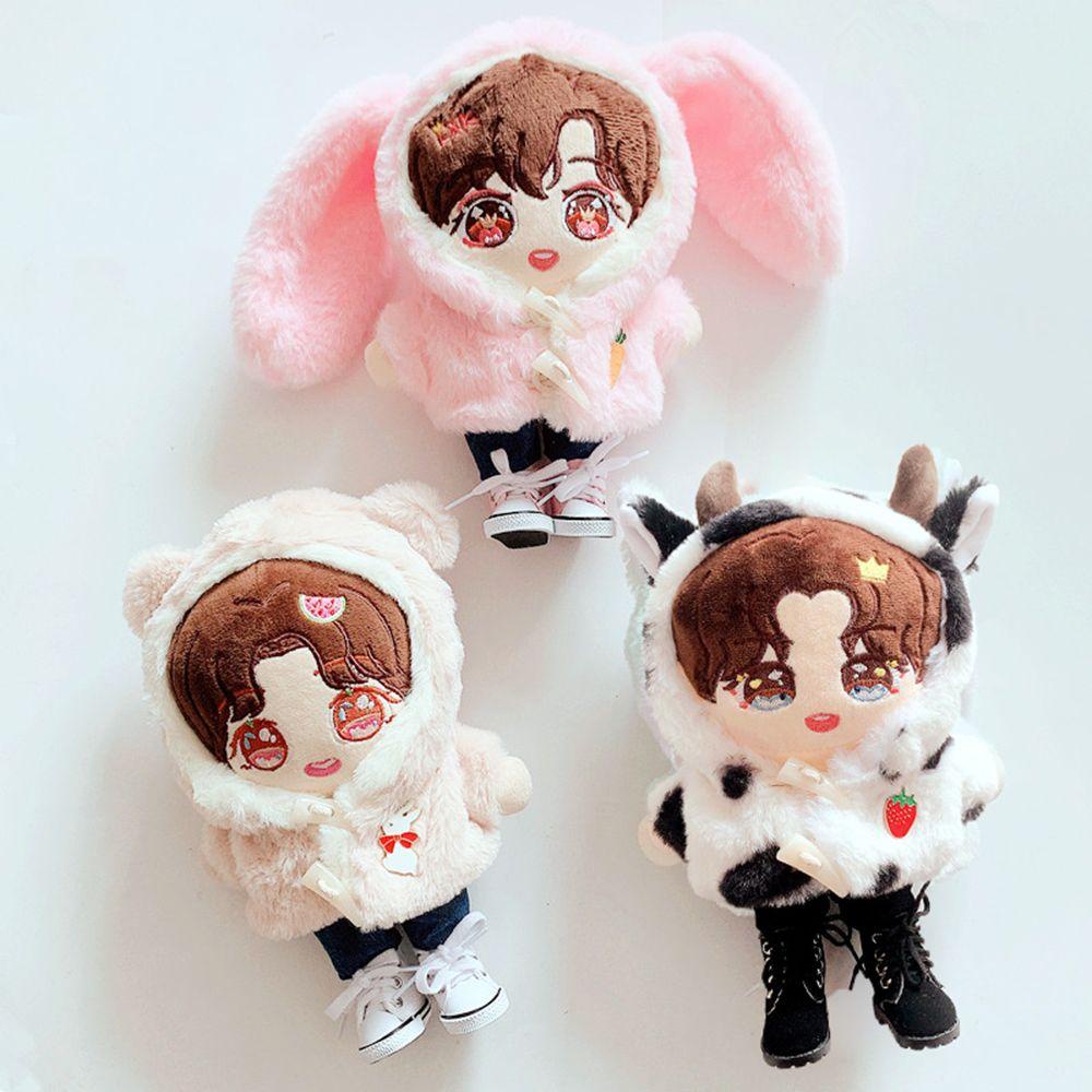 Quần áo búp bê 20cm Áo Khoác Nhồi Bông Hình Động Vật Dễ Thương Thời Trang Mùa Đông
