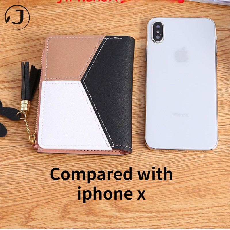 Ví Cầm Tay Dáng Ngắn Da Pu 2 Lớp Thời Trang Cho Phụ Nữ