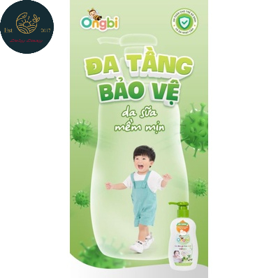 (200ml) Sữa Tắm Gội Thảo Dược Cho Trẻ Em Ongbi