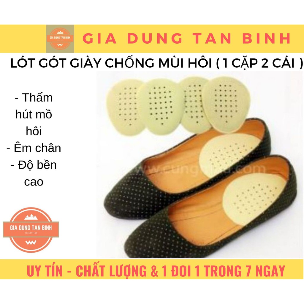 [sale giá tốt] LÓT GÓT GIÀY CHỐNG MÙI HÔI ( 1 CẶP 2 CÁI ) [NQ11]