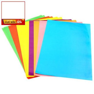 Tập giấy thủ công 7 mầu hồng hà