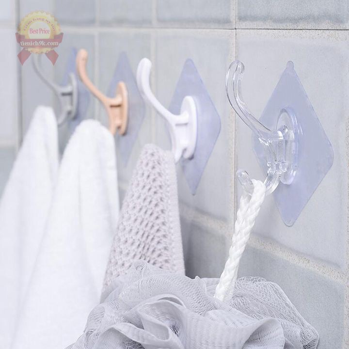 Combo 4 móc dính tường 2 chân siêu chắc thần thánh dán chịu lực 10kg