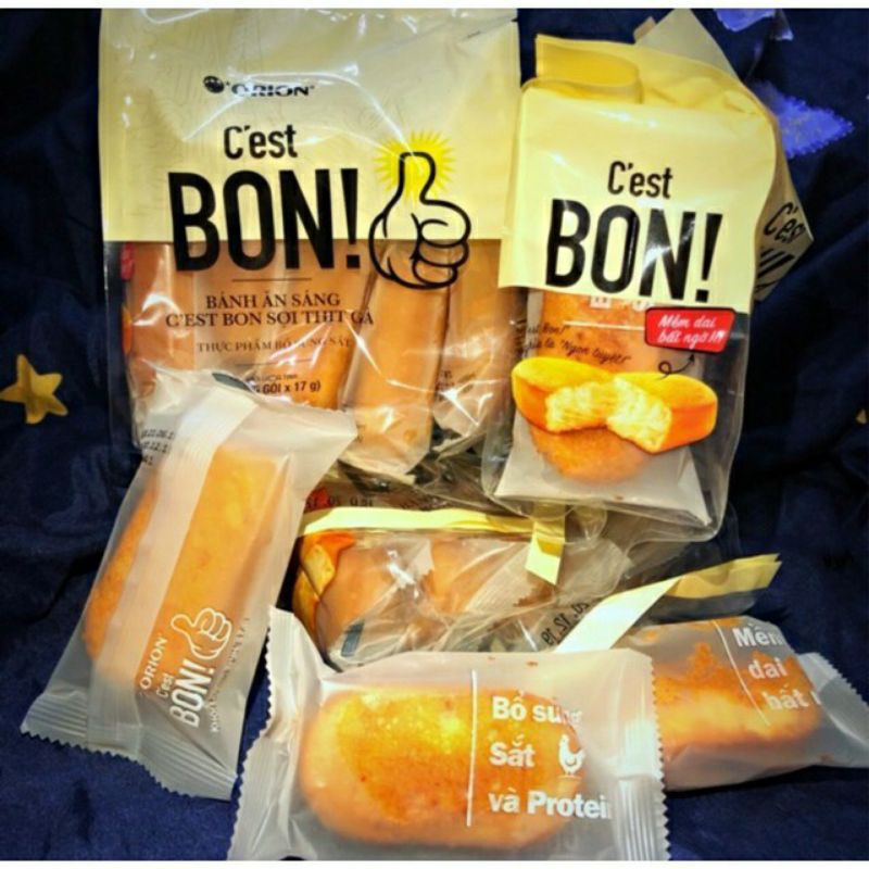 bánh ăn sáng sợi thịt gà c'est bon! 85g(5 gói×17g)