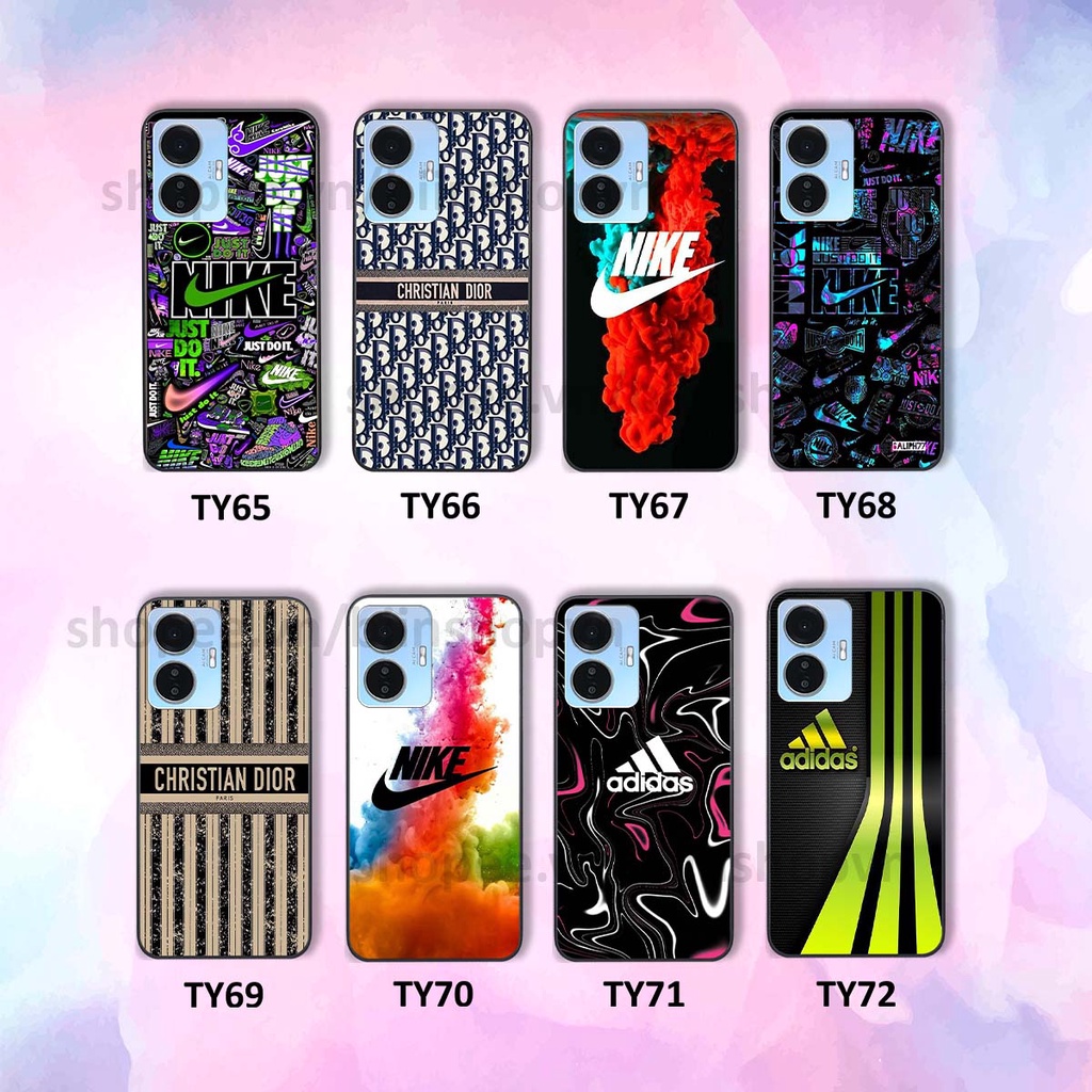 Ốp Vivo Y55 2022 in hình thương hiệu nhiều màu sắc thể thao cá tính thời trang