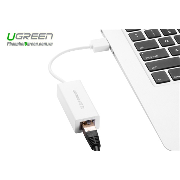 Cáp Chuyển USB 2.0 Sang Lan RJ45 Ugreen 20253 - Hàng Chính Hãng