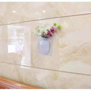Bình hoa silicon dán tường
