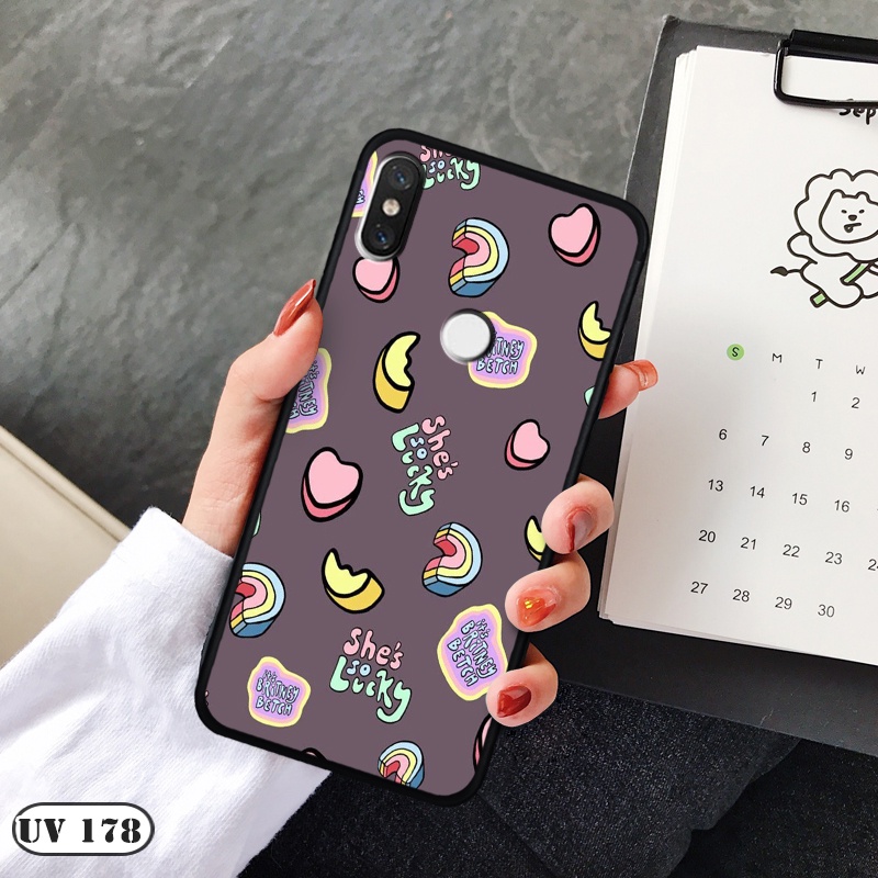 Ốp lưng  Xiaomi Redmi Note 5 Pro - Lưng nhám viền dẻo in 2D