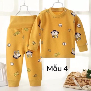 Bộ cotton cạp cao cho bé